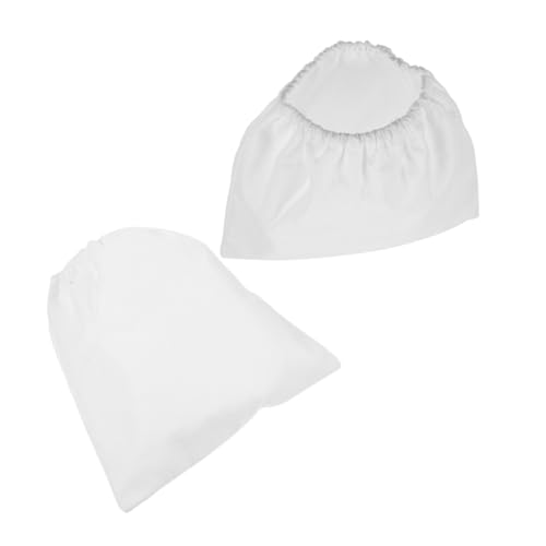 Beaupretty 2個 ネイル掃除機 清掃用バッグ ネイルアート用品用品 ネイルテーブル集塵バッグ サロン用交換バッグ 集塵袋 ネイルダストサクションコレクターバッグ 集塵交換袋 ファブリック 白い