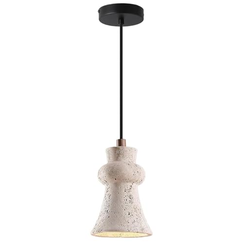 Lampe à suspension minimaliste en travertin pour cuisine et îlot