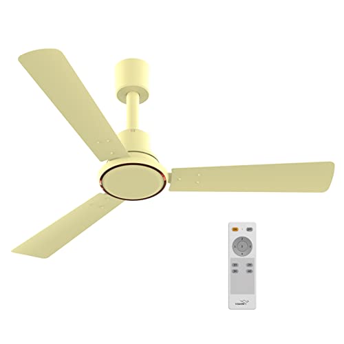 V-Guard Ecowind Prime BLDC Motor Ceiling Fan with Remote (1200 mm) (Ivory) (Energy Efficient 5 Star Rated)