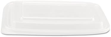 GenpakFPR932 Microwave Safe Container Lid, Plastic, Fits 24-32 oz, Rectangular, Clear, 75 Per Bag (Case of 4 Bags)