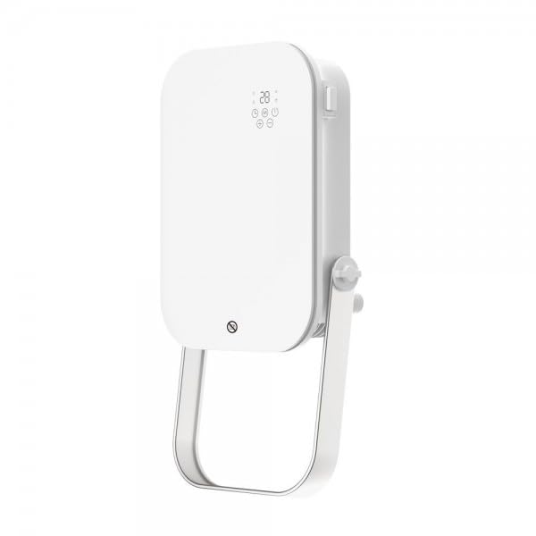 Toallero eléctrico | Calefactor baño con mando a distancia y pantalla led 2000W Blanco | Termoventilador | Calefactor de pared