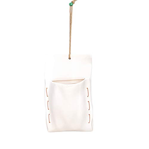 Preisvergleich Produktbild Yardwe Keramische Wand-Pflanzentöpfe, die Pflanzer-Blumen-Vase saftige Blumentöpfe hängen