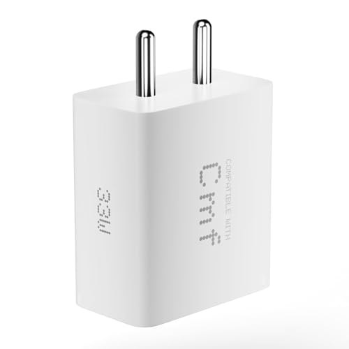 Image of CMF 33W Type C Super Fast Charger Adapter for CMF Phone 2 Pro /CMF Phone 1 / 3A /3A Pro /2a Plus | PPS PD 33-watt Fast Charging Support Samsung /Pixel /iPhone Adapter Wall Charge USB C Mobile 33 w, White