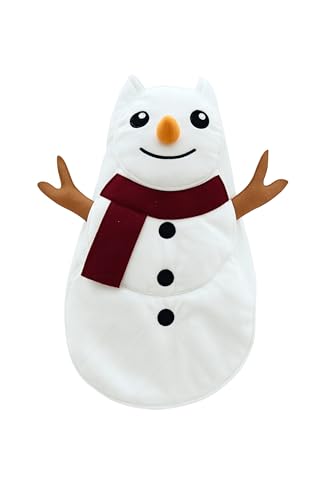 Disfraz capa muñeco de nieve para perro blanco talla L miniatura 2