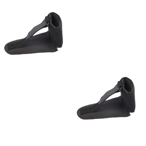 Didiseaon 2 Pcs Foot Support Foot Drop Fixing Band Afo for Foot Afo Foot Drop Brace Foot Drop Protector Foot Droop Brace Drop Toe Brace Foot Orthotic Support Afo Brace Black Fabric