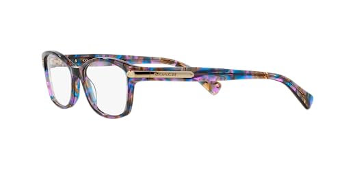 Coach Eyeglasses Hc 6065 5288 Purple Confetti Tortoise #TOP2