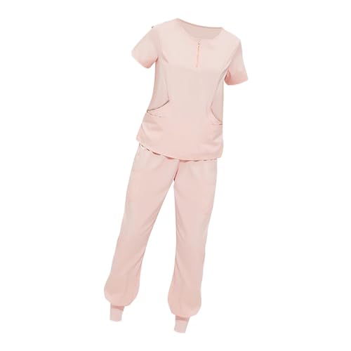 Uniforme infirmière ensemble femme pantalon et blouse zippée pratique