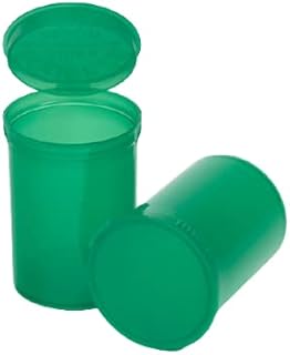 Philips Empty Prescription Pop Top Vial Made in USA Pack of 150 Dry Herb Containers with Child Resistant Translucent Green Color 30 Dram Medical Pharmacy Pill Bottles
