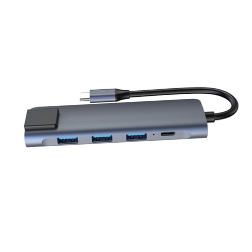 Hub USB Type-C adaptateur multiport avec chargeur PD et concentrateur réseau Ethernet