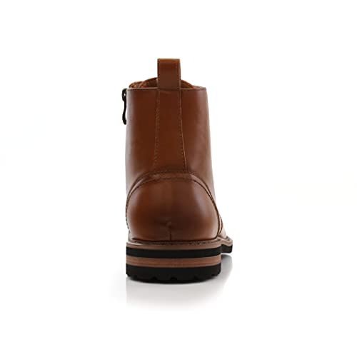 Image of Polar Fox Men's Ankle Dress Boots | Lace-up Casual Fashion Boot Collection | Cap Toe & Plain Toe Styles |
