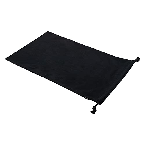 Image of ZENPAC Cloth Bags, Black Duster Flannel Boot Storage with Drawstring Closure, Washable Breathable Cotton Fabric for Shoe, Luggage, 12.5x20.5, 2 Pack