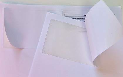 2000 X Amazon Ebay factura integrado etiquetas y envío nota Sticky para impresoras láser y de inyección de tinta de tamaño 110 mm x 80 mm rápido envío