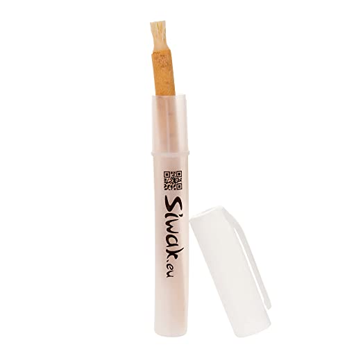 Siwak Miswak Brosse À Dents Naturelle De Qualité Supérieure Avec Étui Voyage. Original Bâton Pour Le Brossage Des Et Blanchiment. Empêche Les Saignements Gencives Inflammations. , 1 Unité (Lot 1) Cover