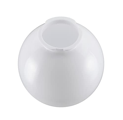 Image of Aspen Creative 28002-11, 8 inch White Acrylic Replacement Lamp Post Globe with 3-3 /4 inch Twist Lock Neck