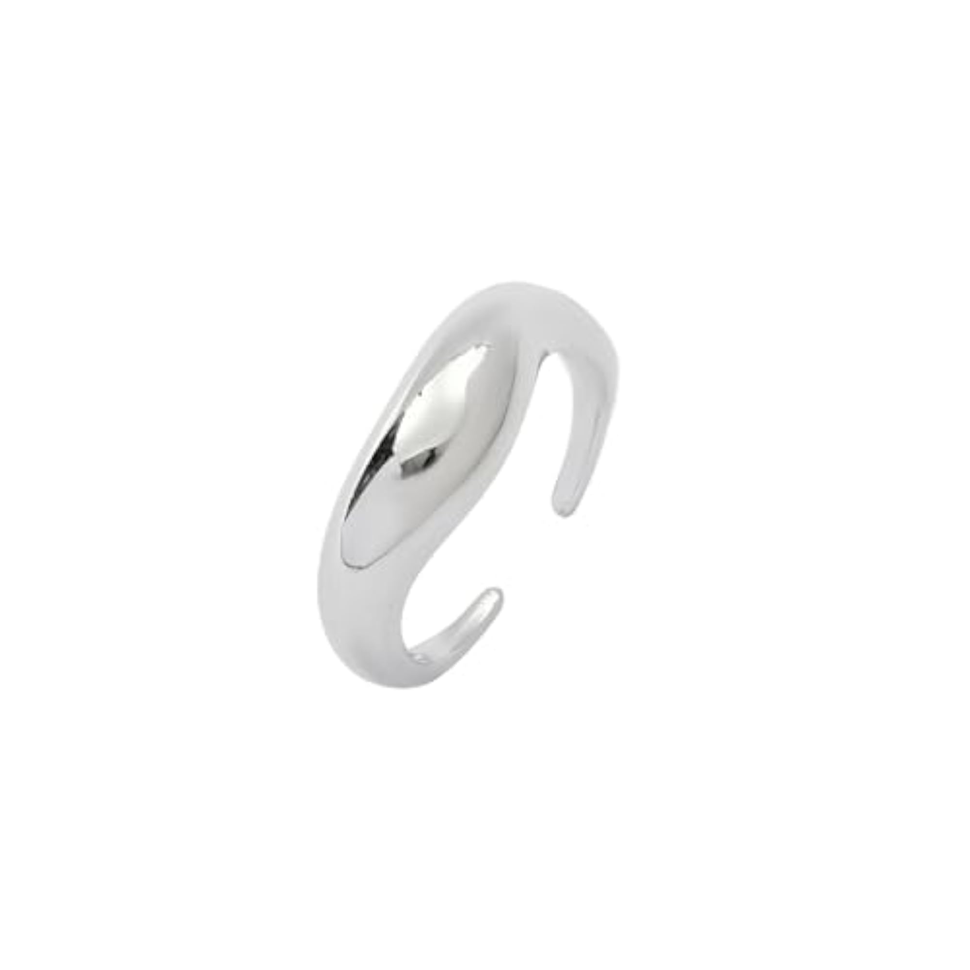 Women's Anti Tarnish Chunky Molten Finger Ring