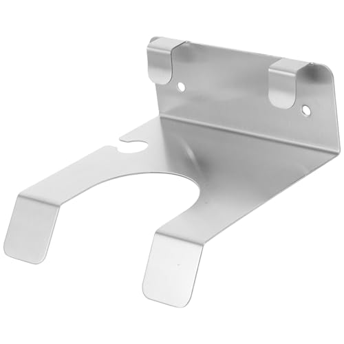 OUNONA Stainless Steel Hair Dryer Hanger Wall-Mounted Hair Dryer Rack Modern Decorative Wall Mount
