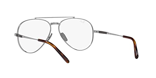 Image of Ray-Ban unisex-adult Rx8225v Aviator Titanium Pilot Prescription Eyewear Frames