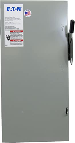 Eaton DG223NGB 3 Wire 2 Pole Fusible B Series General-Duty Safety Switch 240 Volt AC 100 Amp NEMA 1