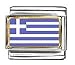 Greece Flag Italian Charm Bracelet Link