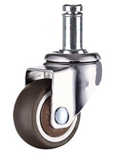 Roulettes pivotantes avec frein anti-trace en caoutchouc souple pour lit