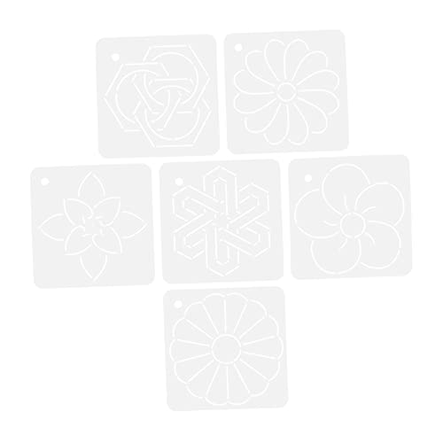 ULDIGI 6Pcs Acrylic Quilting Templates Precision Sewing Stencils for Embroidery Patchwork Smooth Safe Design for Craft Projects for Tailors Hobbyists
