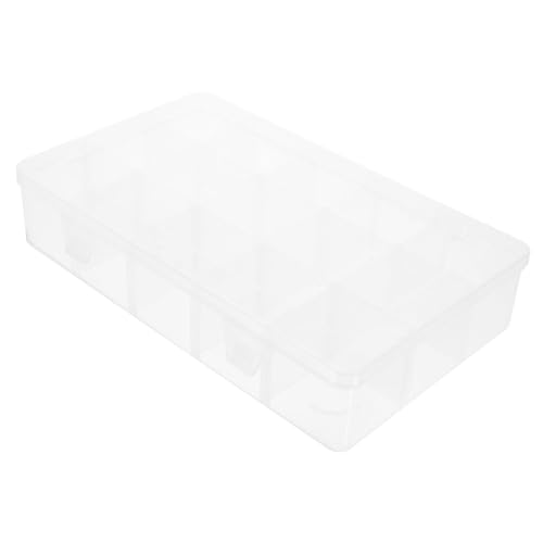 STOBAZA Organize Your Workspace Plastic Storage Container 15-grid Dividers Tool Box