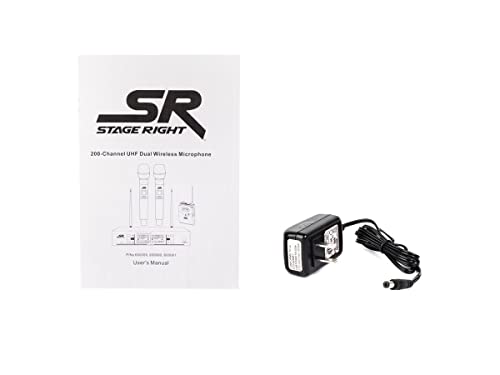 Monoprice 200-Channel UHF Dual Handheld Wireless Microphones System, 262 Feet (80 Meter) Range, Perfect for Church, Birthdays, Karaoke, Weddings, Events - Stage Right Series,Black by Monoprice - Image 5