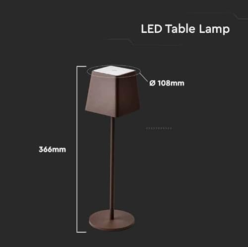 V-TAC Lampada da Tavolo senza Fili LED Dimmerabile...