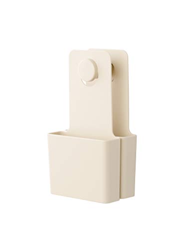 ライクイット 壁掛け フック 壁に取り付けられるフックとポケット ベージュ フック:幅4.5x奥6.5x