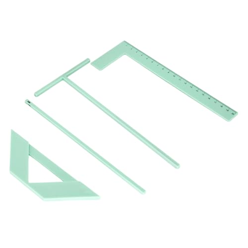 Kit Complet De Règles De Reliure Craftelier Comprenant Règle En L, Règle T, Guide D'espacement, équerre De Coupe Des Coins, étui Et Manuel D'instructions (Français Non Garanti), Couleur Turquoise