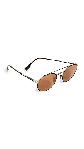 2N Burberry Occhiali da Sole B Flight BE 3109 Gold/Brown Uomo