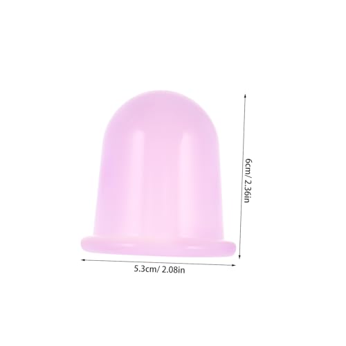 4 tazas de ventosa de silicona para terapia de ventosas, masaje de succión al vacío para alivio del cuello, espalda y cintura, herramienta de ventosas para uso doméstico y relajación muscular miniatura 2