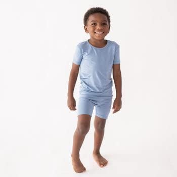 KYTE BABY, Short Sleeve Toddler Pajama Set, 97% Rayon made from Bamboo, 3% Spandex - Image 2