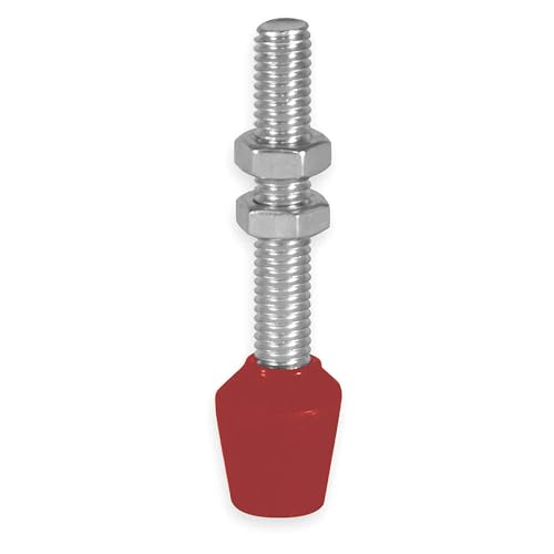 Image of DESTACO 202208-M Flat-Tip Bonded Neoprene Spindle, Metric, M6 Thread, 44mm Length, 16mm Doameter