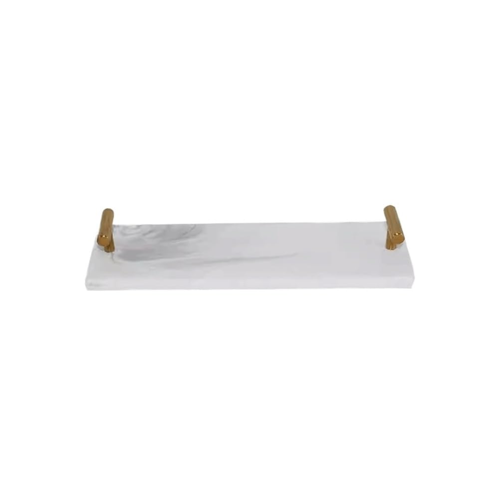 Plateau blanc multifonction pour maison, salle de bain et chambre
