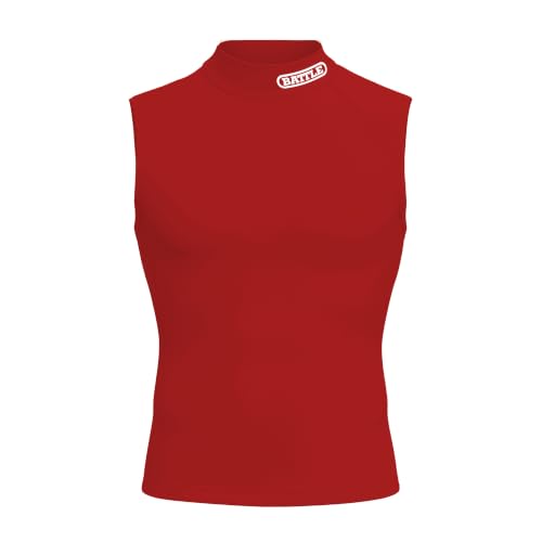 Battle Sports PRO Compression Sleeveless Mock Neck, 4 Way Stretch, Moisture Wicking for Kids