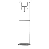  YFZSJ Stender Appendiabiti, Scaffale Multifunzionale in Ferro Battuto + Marmo Espositore per Showroom per Camera da Letto per Uso in Negozio Di Abbigliamento Domestico/Nero / 50X25X175C