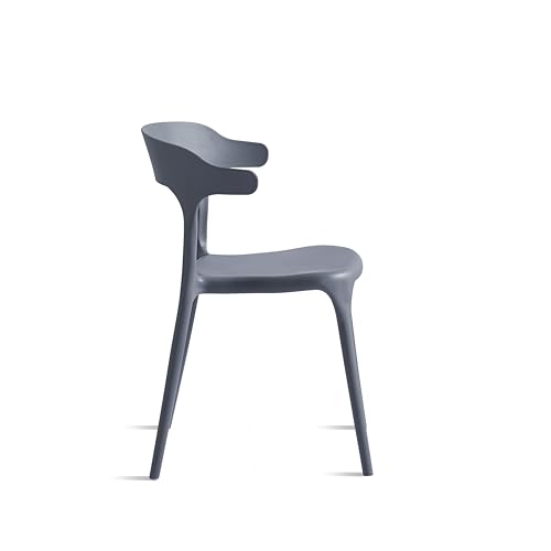 Xdeco XICH-PL001 Modern Stackable Dining Chair Set, No Assembly, Plastic Chair, Patio Chair thumb #8