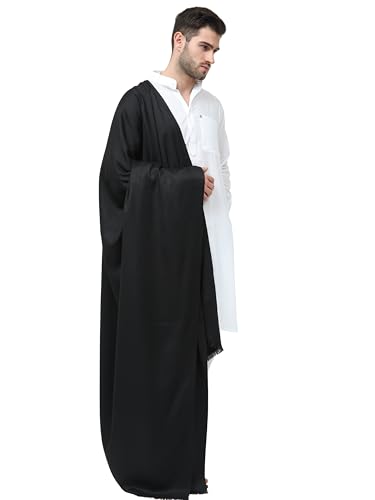 Image of Arvore Bunkaar Men's Dhariwal Plain Woolen Handloom Lohi /Shawl (48 inch X 102 inch)