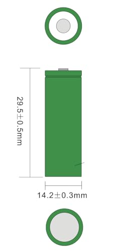 N20 SOLAR Small Size 2/3 AA Rechargeable Batteries for Solar Lights - Smaller Size 300mAh 1.2V Ideal for Garden Lighting 4 Pack