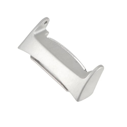 OKUMEYR 1pc Leather Watch Connector Clasp for Gear Buckle Clip Easy to Install Fashionable Design Silver