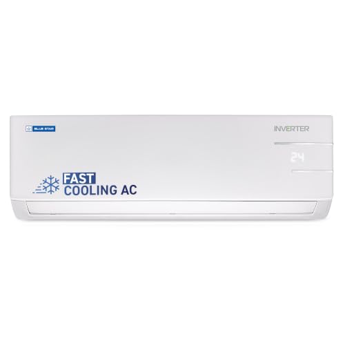 Image of Blue Star 1.3 Ton 3 Star, Inverter Split AC (Copper,Convertible 5 in 1 Cooling, Auto Defrost, Multi Sensors, Dust Filters, Blue Fins, IC315YNU,White)