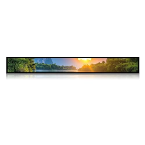 Image of 32.1 Inch (819.4x55mm Viewable) Commercial Stretched LCD Bar Display | Ultra-Wide Shelf Screen w /Optional Touch | Android OS | Cloud /USB /Mobile Control
