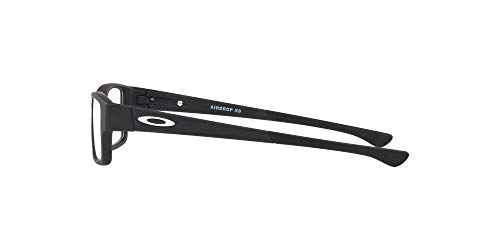 Image of Oakley Men Rectangular Eyeglass Frame, Black Frame, 50 mm (OY8003)