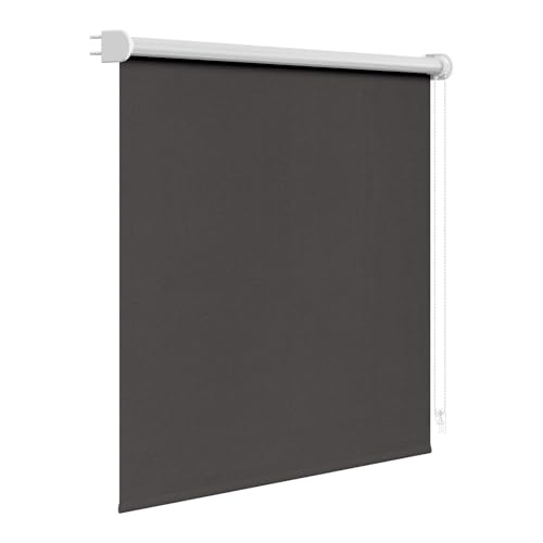 WOLTU Store Occultant Enrouleur avec Installation par Perçage Uniquement, Rideau Opaque avec Revêtement d'argent pour Fenêtre ou Porte, 140x160 cm [Largeur...