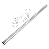 POPETPOP ハンガーレール 毛布乾燥ラック ガーメントラック 衣類ラック乾燥 クロー バー 衣類を乾燥させるためのランドリーラック 衣類乾燥機 頑丈な衣類ラック Silver ステンレス鋼