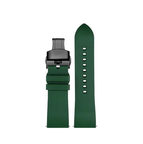 [X] NCbN[XtbfSvXgbvB鎞vɃtBbgB20mmA21mmA22mmA24mm̃X|[cEHb`ohBFit For MidoɓKBFit For TissotɓKB(Green black buckle,24m