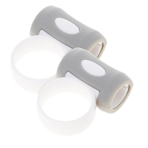 2lots antideslizantes para baquetas, anillos de control de silicona para práctica de batería, ergonómicos miniatura 4