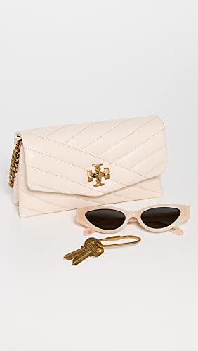 Tory Burch Women's Kira Chevron Chain Wallet, New Cream, Off White, One Size #TOP3