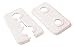 Produktbild Sanitop-Wingenroth Doppel-Klapprosette für Heizungsrohre | 15 mm oder Typ 1/4 '' | 2er-Set | Rosette | Abdeckung für Heizungsrohre | Weiß | 27497 5